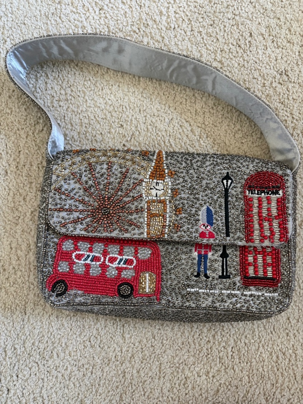 London beaded purse